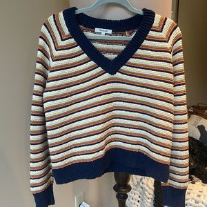 *Like New* Madewell Striped V-neck Sweater